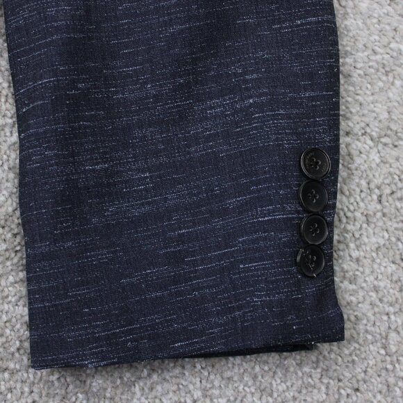 BOSS Hugo Boss Johnstons/Lenon Sports Jacket Mens 40R Blue Wool Regular Fit - Picture 5 of 16